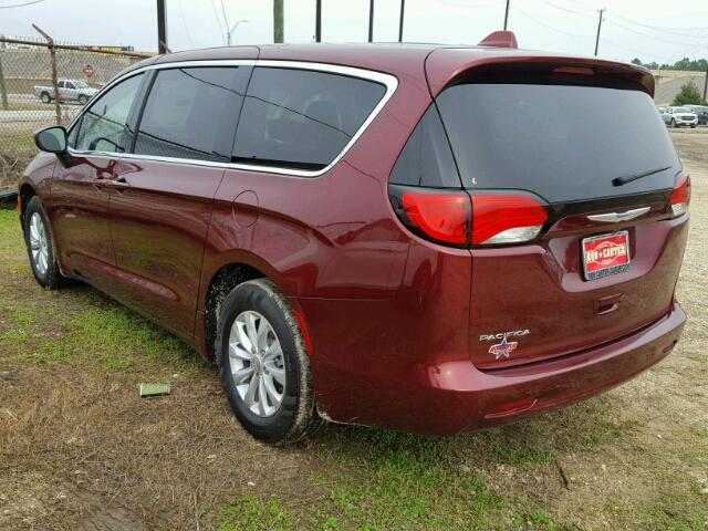 2C4RC1DG7HR722904 - 2017 CHRYSLER PACIFICA T BURGUNDY photo 3