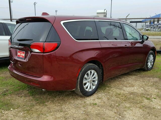 2C4RC1DG7HR722904 - 2017 CHRYSLER PACIFICA T BURGUNDY photo 4