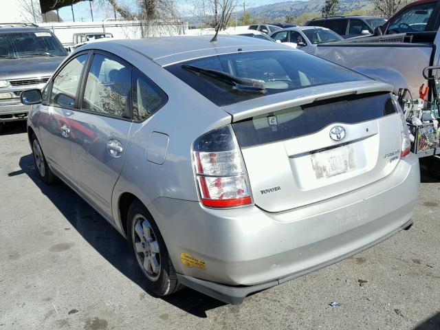 JTDKB20U753045668 - 2005 TOYOTA PRIUS SILVER photo 3