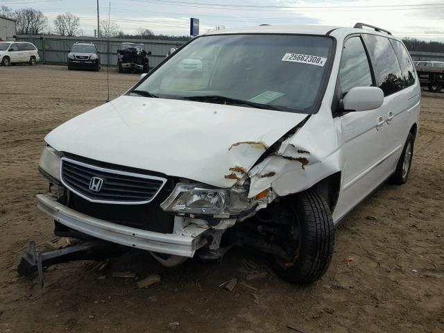 2HKRL18671H584320 - 2001 HONDA ODYSSEY EX WHITE photo 2