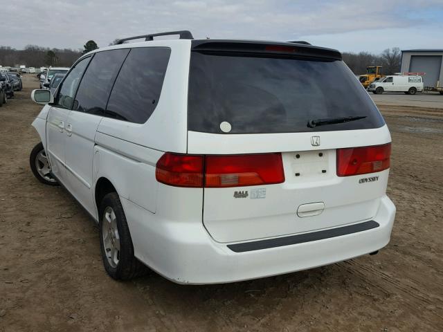 2HKRL18671H584320 - 2001 HONDA ODYSSEY EX WHITE photo 3