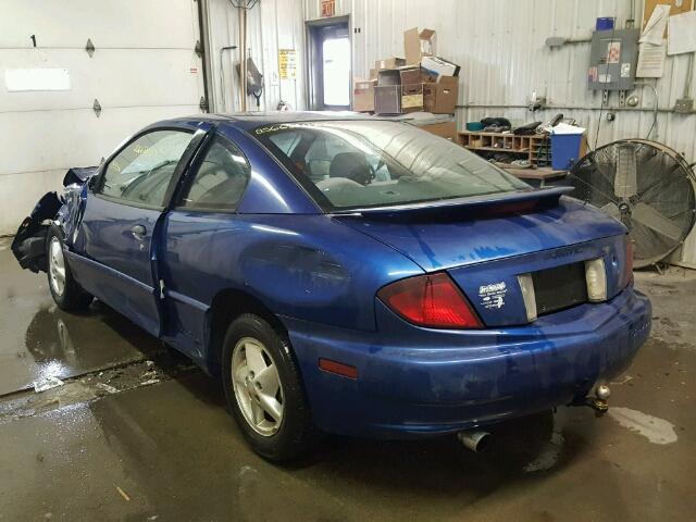 3G2JB12F65S224593 - 2005 PONTIAC SUNFIRE BLUE photo 3