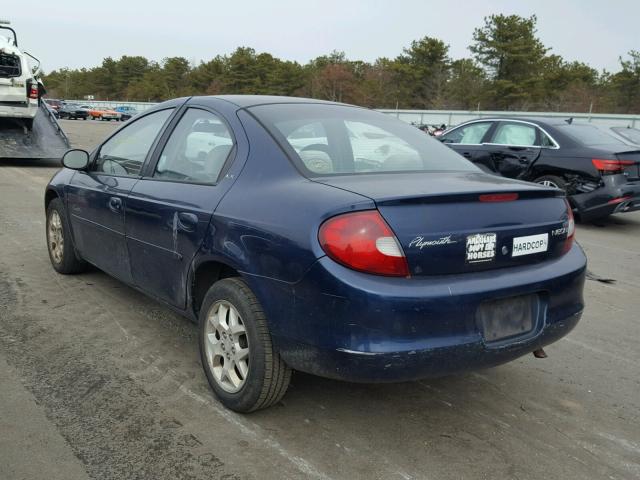 1P3ES46C31D102797 - 2001 PLYMOUTH NEON BASE BLUE photo 3