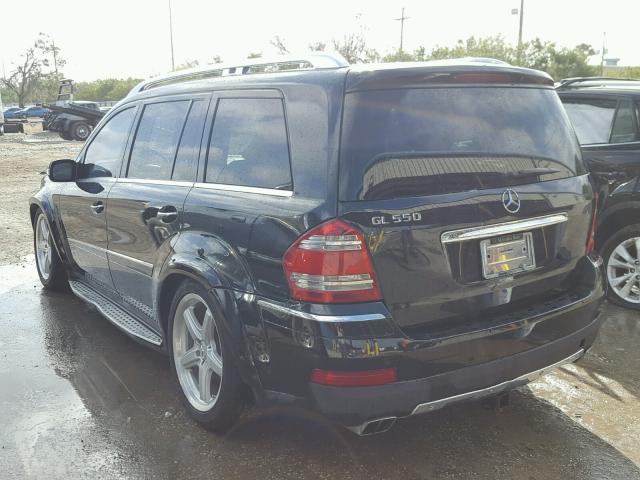 4JGBF86E28A340387 - 2008 MERCEDES-BENZ GL 550 4MA BLACK photo 3