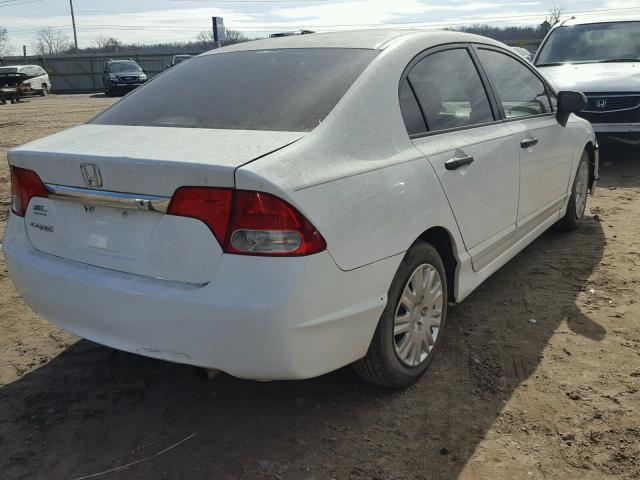 2HGFA1F31AH507972 - 2010 HONDA CIVIC VP WHITE photo 4