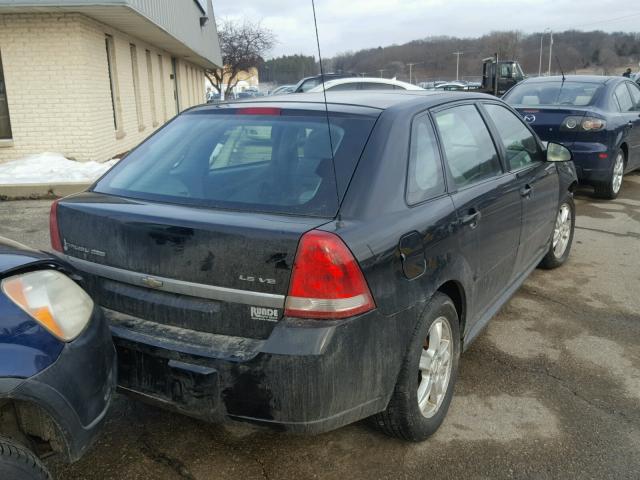 1G1ZT628X5F322033 - 2005 CHEVROLET MALIBU MAX BLACK photo 4