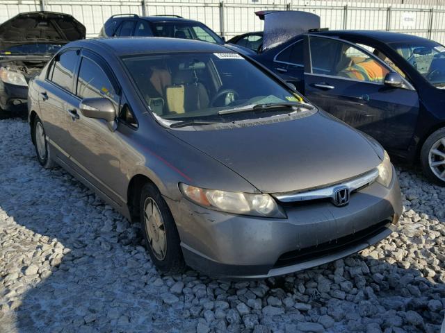 JHMFA36217S008297 - 2007 HONDA CIVIC HYBR BLUE photo 1