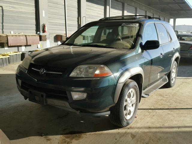 2HNYD18641H535751 - 2001 ACURA MDX TOURIN GREEN photo 2