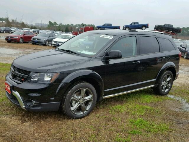 3C4PDCGB3HT524690 - 2017 DODGE JOURNEY CR BLACK photo 2