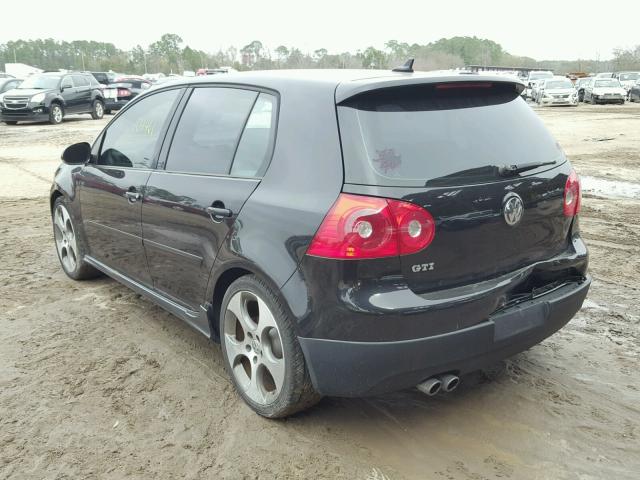 WVWHV71K28W042384 - 2008 VOLKSWAGEN GTI BLACK photo 3