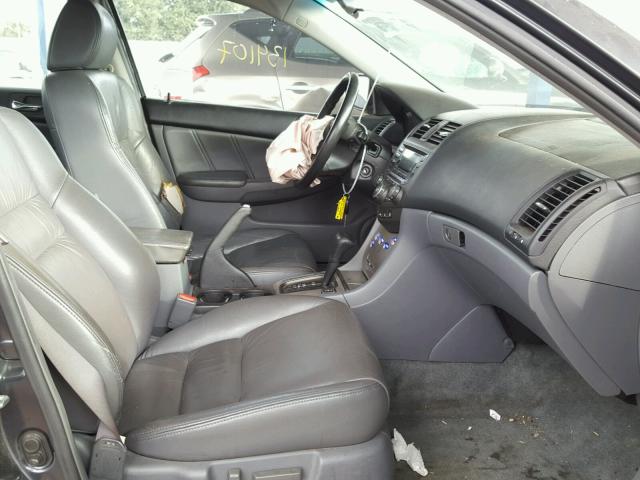 1HGCM66514A043237 - 2004 HONDA ACCORD EX CHARCOAL photo 5