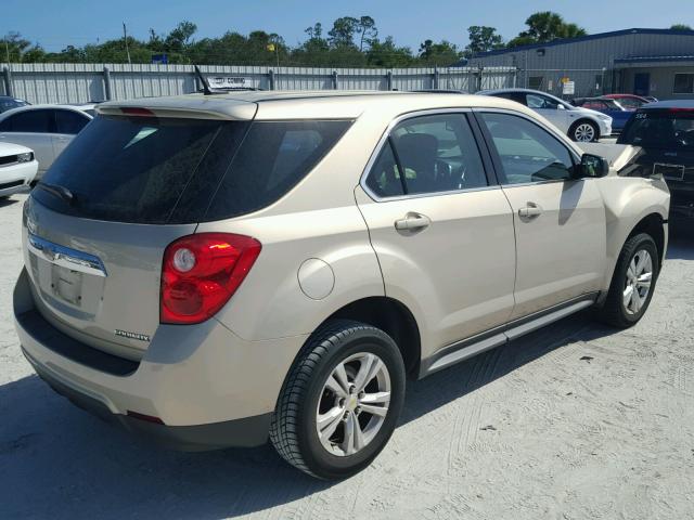 2GNALBEC5B1253839 - 2011 CHEVROLET EQUINOX LS TAN photo 4