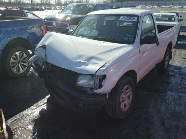 5TENL42N12Z090937 - 2002 TOYOTA TACOMA WHITE photo 2