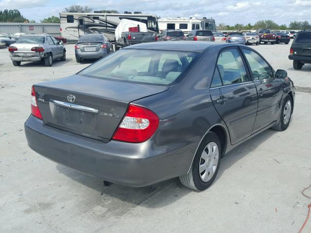 4T1BE32K43U781169 - 2003 TOYOTA CAMRY LE GRAY photo 4