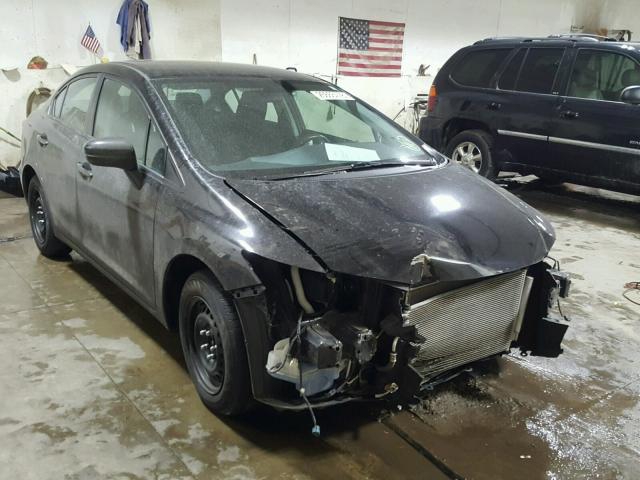 2HGFB2F59EH548795 - 2014 HONDA CIVIC LX BLACK photo 1