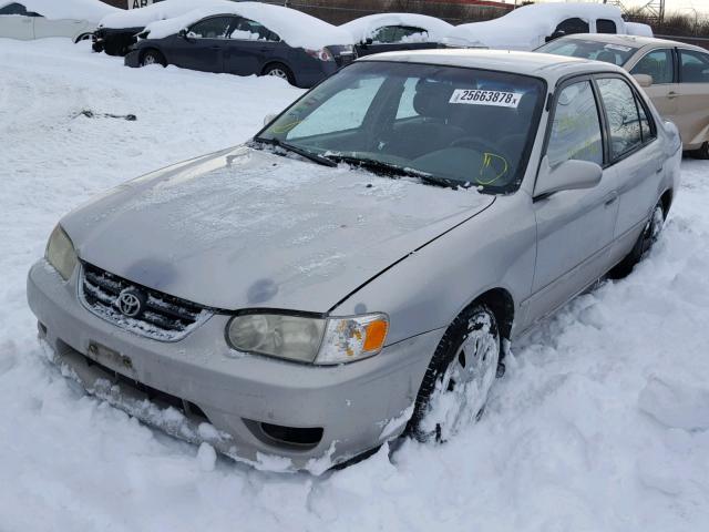 1NXBR18E02Z580443 - 2002 TOYOTA COROLLA CE GRAY photo 2