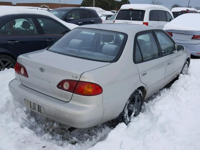 1NXBR18E02Z580443 - 2002 TOYOTA COROLLA CE GRAY photo 4