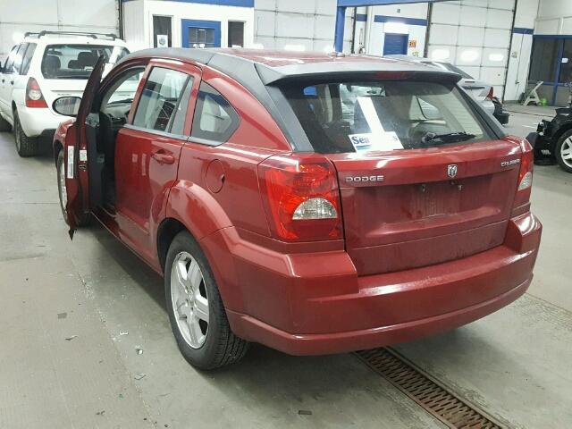 1B3HB48A79D162202 - 2009 DODGE CALIBER SX MAROON photo 3