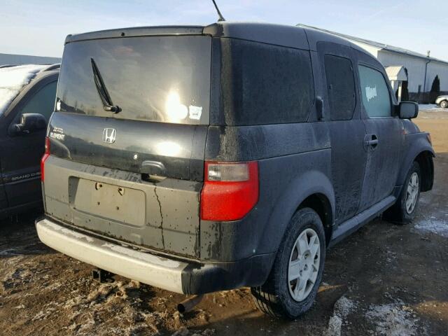 5J6YH18386L002029 - 2006 HONDA ELEMENT LX BLACK photo 4