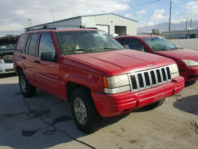 1J4GZ48YXWC309899 - 1998 JEEP GRAND CHER RED photo 1