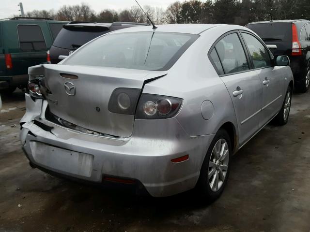 JM1BK12F771639281 - 2007 MAZDA 3 I SILVER photo 4