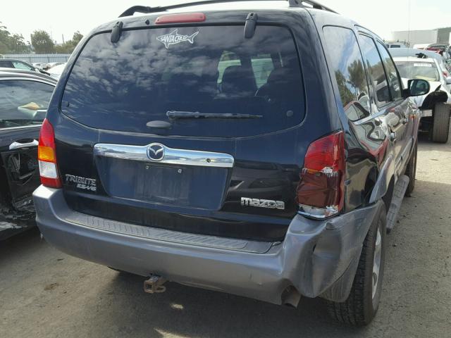 4F2CU08112KM33638 - 2002 MAZDA TRIBUTE LX BLACK photo 4