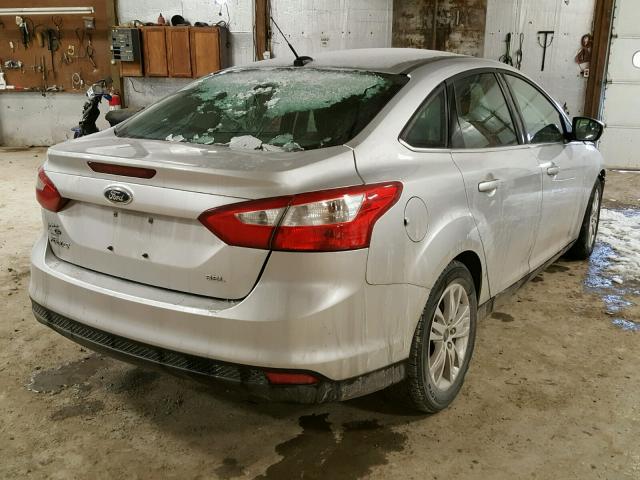 1FAHP3H20CL190512 - 2012 FORD FOCUS SEL SILVER photo 4