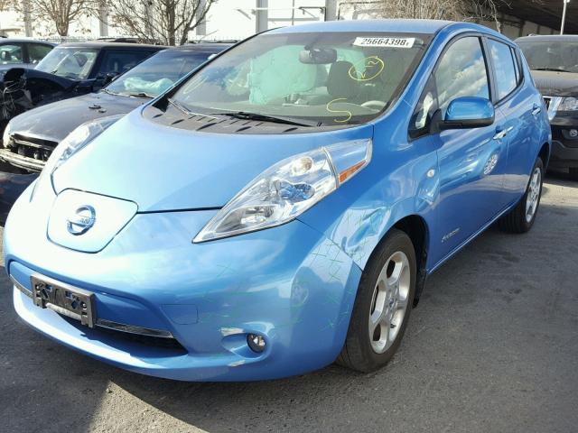 JN1AZ0CP5BT002074 - 2011 NISSAN LEAF SV BLUE photo 2