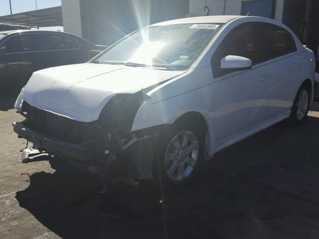 3N1AB6AP6BL693985 - 2011 NISSAN SENTRA 2.0 WHITE photo 2