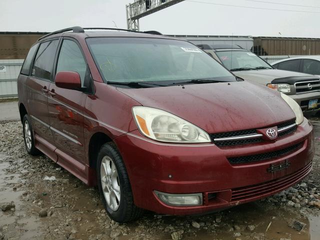 5TDZA22C65S374401 - 2005 TOYOTA SIENNA XLE BURGUNDY photo 1