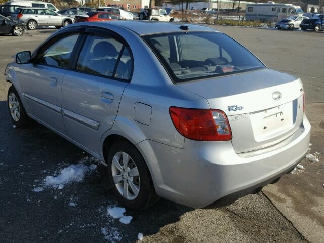KNADH4A30A6637718 - 2010 KIA RIO LX Արծաթագույն լուսանկար 3