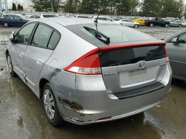 JHMZE2H70AS027886 - 2010 HONDA INSIGHT EX SILVER photo 3