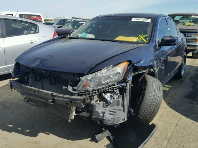 1HGCP26829A201022 - 2009 HONDA ACCORD EXL BLUE photo 2