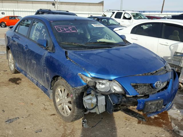 2T1BU4EE6AC375441 - 2010 TOYOTA COROLLA BA BLUE photo 1