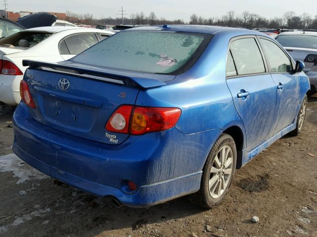 2T1BU4EE6AC375441 - 2010 TOYOTA COROLLA BA BLUE photo 4