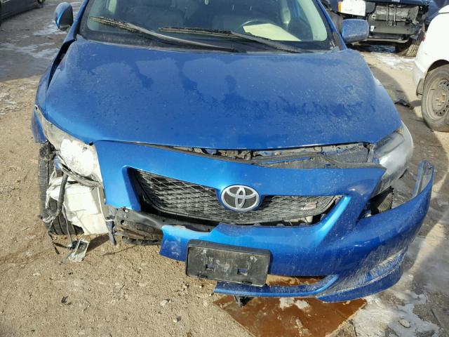 2T1BU4EE6AC375441 - 2010 TOYOTA COROLLA BA BLUE photo 9