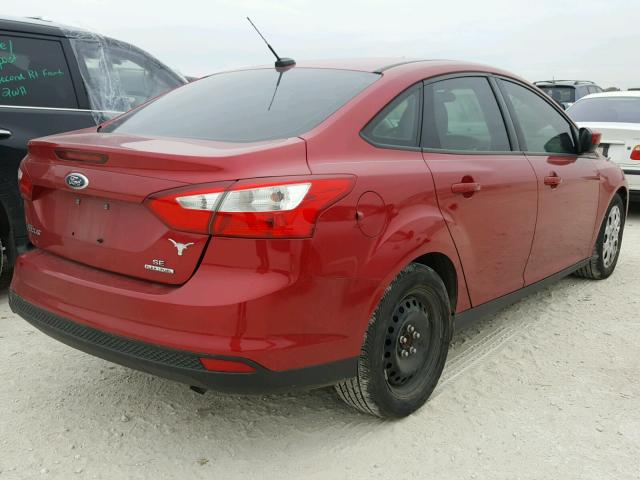 1FAHP3F20CL475925 - 2012 FORD FOCUS SE RED photo 4