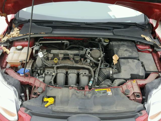 1FAHP3F20CL475925 - 2012 FORD FOCUS SE RED photo 7