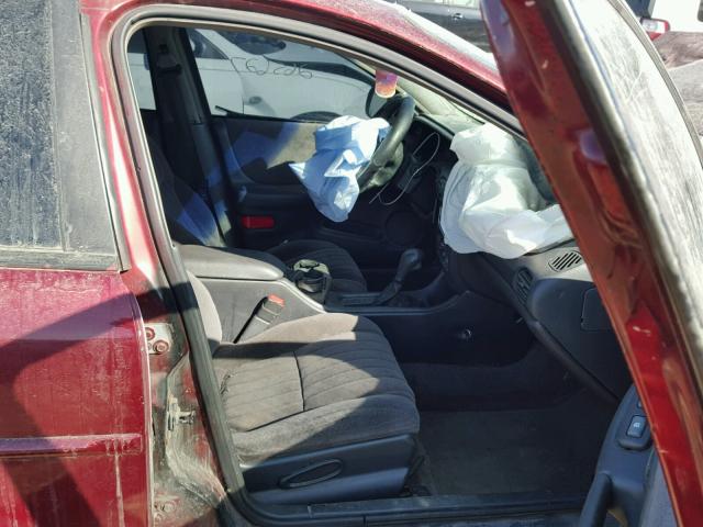 1G2WP52K61F121622 - 2001 PONTIAC GRAND PRIX MAROON photo 5