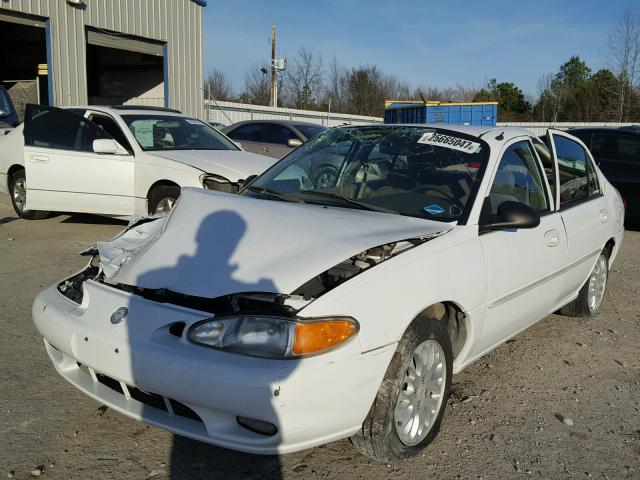 1MEFM13P6XW614618 - 1999 MERCURY TRACER LS/ WHITE photo 2