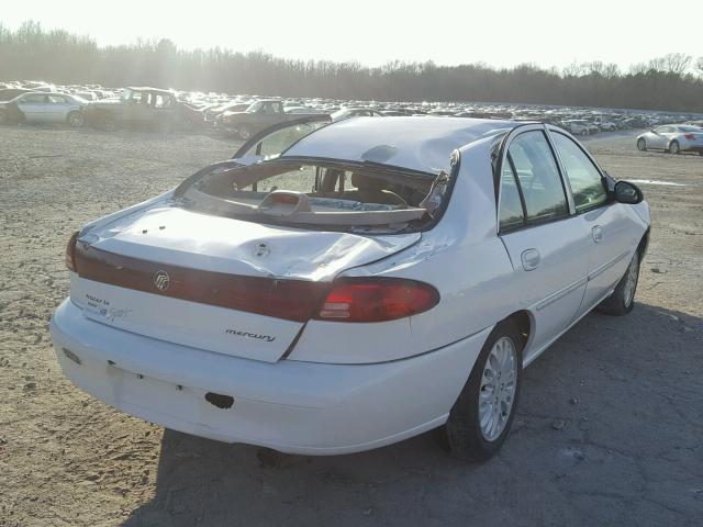 1MEFM13P6XW614618 - 1999 MERCURY TRACER LS/ WHITE photo 4