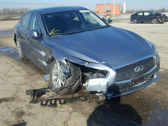 JN1BV7AR6EM682157 - 2014 INFINITI Q50 BASE Gris foto 1