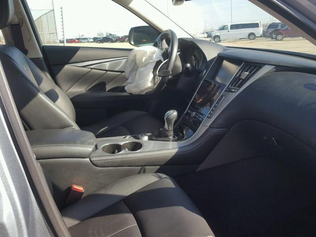 JN1BV7AR6EM682157 - 2014 INFINITI Q50 BASE Gris foto 5