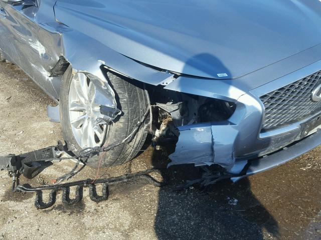 JN1BV7AR6EM682157 - 2014 INFINITI Q50 BASE Gris foto 9