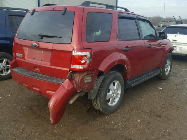 1FMCU0D74BKA30825 - 2011 FORD ESCAPE XLT RED photo 4