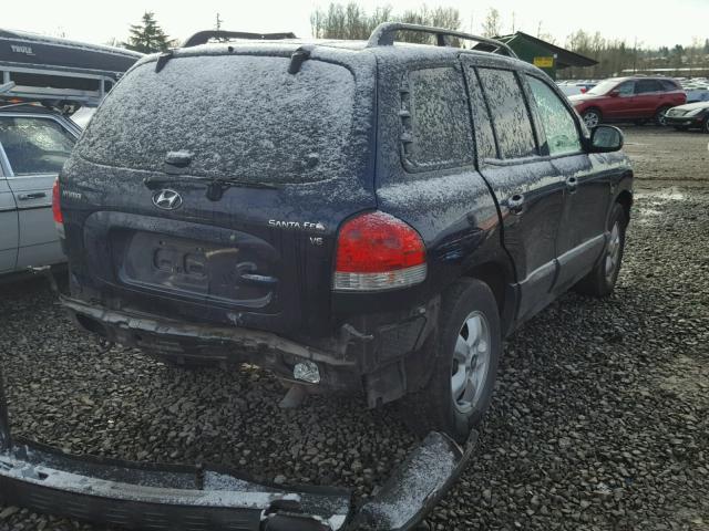 KM8SC13D95U909399 - 2005 HYUNDAI SANTA FE G BLUE photo 4