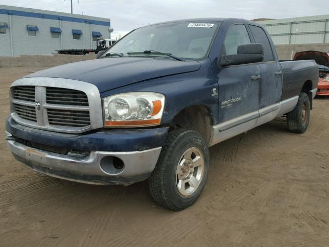 1D7KS28C86J246350 - 2006 DODGE RAM 2500 S BLUE photo 2