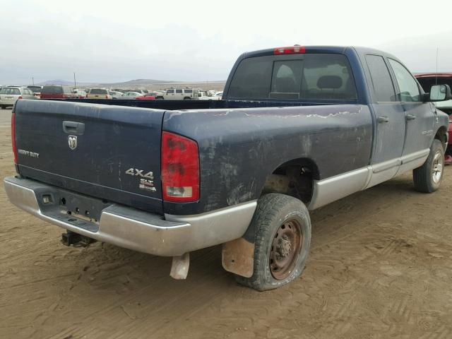 1D7KS28C86J246350 - 2006 DODGE RAM 2500 S BLUE photo 4