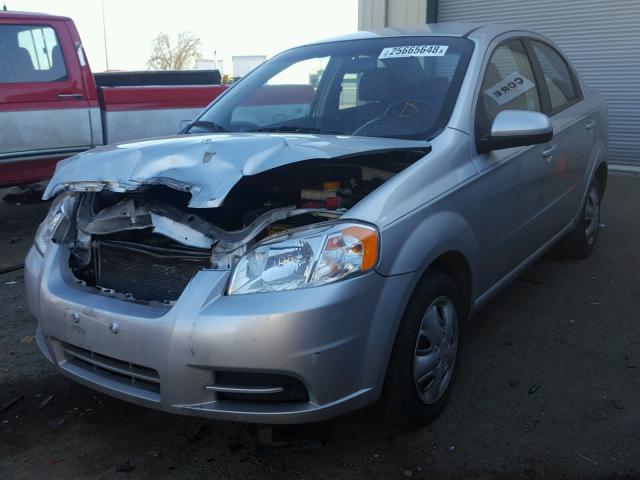 KL1TD5DE5BB182376 - 2011 CHEVROLET AVEO LS SILVER photo 2