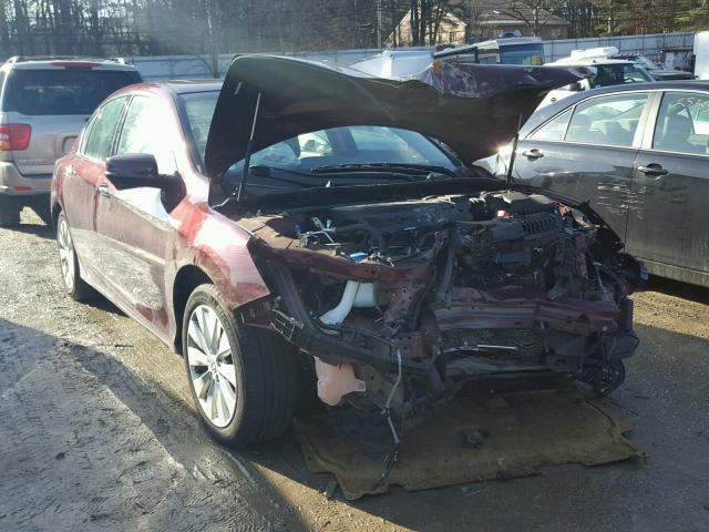 1HGCR3F87DA001861 - 2013 HONDA ACCORD EXL MAROON photo 1